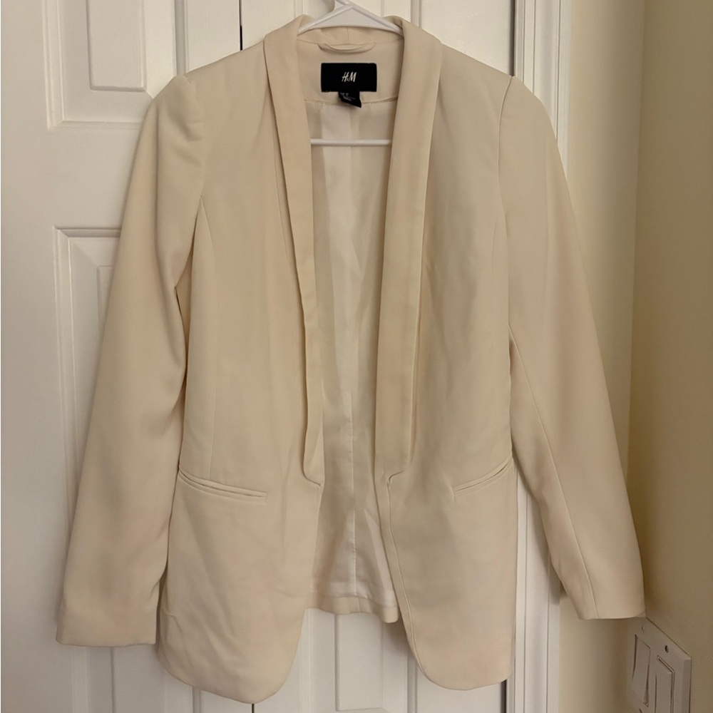 H&M Women's Cream Blazer